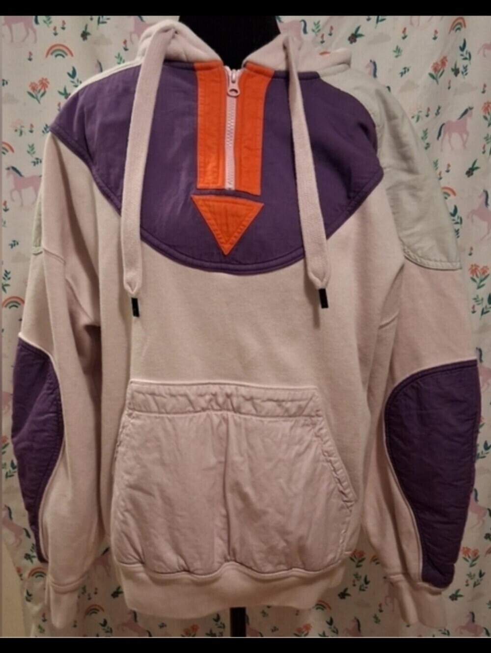 EUC Isabel Marant Nansel Pink & Purple Cotton Casual Winter Hoodie Sweater SZ S
